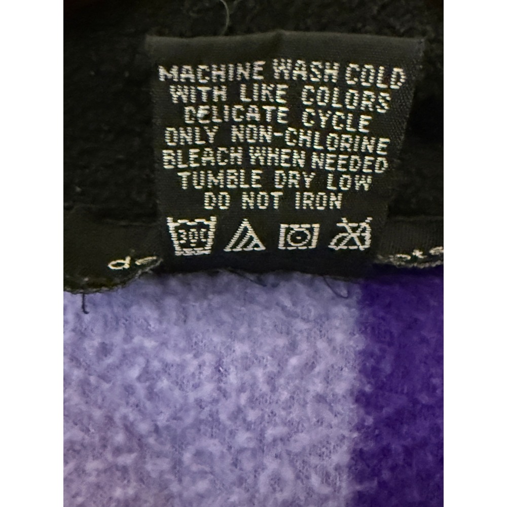 Sigrid Olsen Purple Blue North Woods Fleece Jacket Size Medium Woodland - Picture 9 of 9